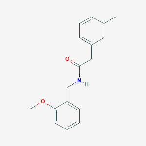 N-[(2-methoxyphenyl)methyl]-2-(3-methylphenyl)acetamide