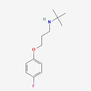 molecular formula C13H20FNO B5267257 N-[3-(4-fluorophenoxy)propyl]-2-methylpropan-2-amine 