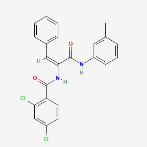 2,4-dichloro-N-(1-{[(3-methylphenyl)amino]carbonyl}-2-phenylvinyl)benzamide