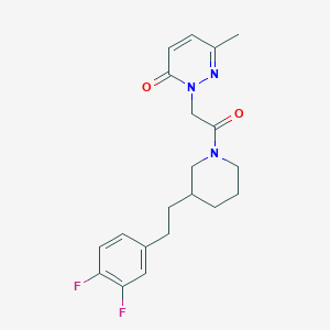 2-(2-{3-[2-(3,4-difluorophenyl)ethyl]-1-piperidinyl}-2-oxoethyl)-6-methyl-3(2H)-pyridazinone