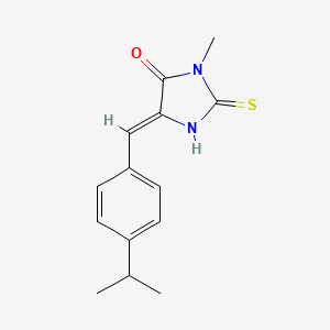 molecular formula C14H16N2OS B5267298 5-(4-isopropylbenzylidene)-3-methyl-2-thioxo-4-imidazolidinone 