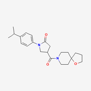 1-(4-isopropylphenyl)-4-(1-oxa-8-azaspiro[4.5]dec-8-ylcarbonyl)-2-pyrrolidinone