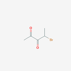molecular formula C5H7BrO2 B052673 4-溴-戊烷-2,3-二酮 CAS No. 21619-25-0