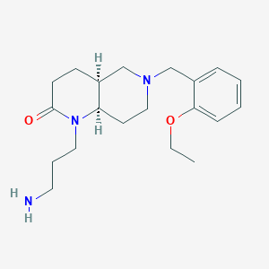 rel-(4aS,8aR)-1-(3-aminopropyl)-6-(2-ethoxybenzyl)octahydro-1,6-naphthyridin-2(1H)-one dihydrochloride