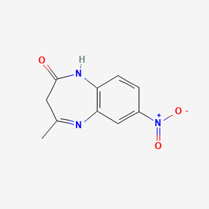 2H-1,5-Benzodiazepin-2-one, 1,3-dihydro-4-methyl-7-nitro-