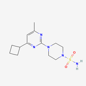 4-(4-cyclobutyl-6-methylpyrimidin-2-yl)piperazine-1-sulfonamide