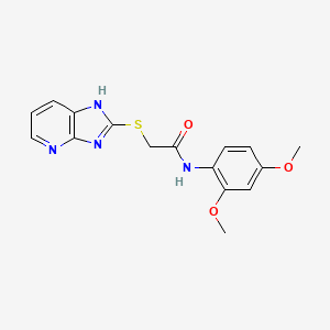 N-(2,4-DIMETHOXYPHENYL)-2-{3H-IMIDAZO[4,5-B]PYRIDIN-2-YLSULFANYL}ACETAMIDE