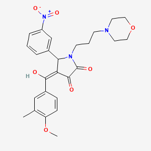 3-hydroxy-4-(4-methoxy-3-methylbenzoyl)-1-[3-(4-morpholinyl)propyl]-5-(3-nitrophenyl)-1,5-dihydro-2H-pyrrol-2-one