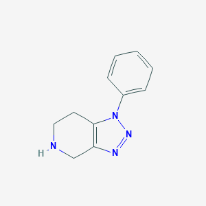 molecular formula C11H12N4 B052674 1-苯基-4,5,6,7-四氢-1H-[1,2,3]三唑并[4,5-c]吡啶 CAS No. 98175-84-9