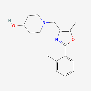 1-{[5-methyl-2-(2-methylphenyl)-1,3-oxazol-4-yl]methyl}piperidin-4-ol