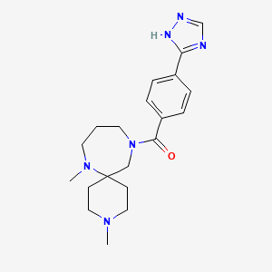 (3,7-dimethyl-3,7,11-triazaspiro[5.6]dodecan-11-yl)-[4-(1H-1,2,4-triazol-5-yl)phenyl]methanone