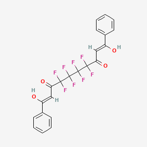 (2Z,8Z)-4,4,5,5,6,6,7,7-octafluoro-3,8-dihydroxy-1,10-diphenyldeca-2,8-diene-1,10-dione