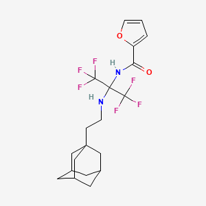 N-[1-{[2-(1-adamantyl)ethyl]amino}-2,2,2-trifluoro-1-(trifluoromethyl)ethyl]-2-furamide