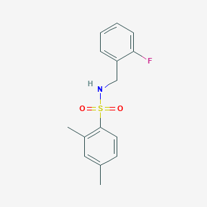 N-(2-fluorobenzyl)-2,4-dimethylbenzenesulfonamide