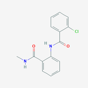 molecular formula C15H13ClN2O2 B5267556 2-[(2-chlorobenzoyl)amino]-N-methylbenzamide 