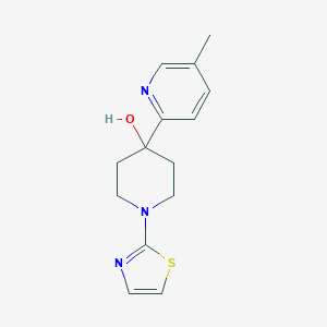 4-(5-methylpyridin-2-yl)-1-(1,3-thiazol-2-yl)piperidin-4-ol