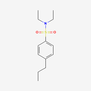 molecular formula C13H21NO2S B5267577 N,N-diethyl-4-propylbenzenesulfonamide 