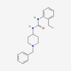 molecular formula C21H27N3O B5267612 1-(1-Benzylpiperidin-4-yl)-3-(2-ethylphenyl)urea 