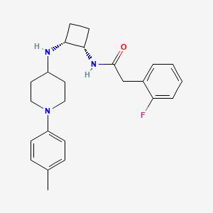 2-(2-fluorophenyl)-N-((1S*,2R*)-2-{[1-(4-methylphenyl)-4-piperidinyl]amino}cyclobutyl)acetamide