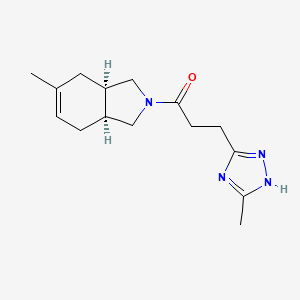 1-[(3aR,7aS)-5-methyl-1,3,3a,4,7,7a-hexahydroisoindol-2-yl]-3-(5-methyl-1H-1,2,4-triazol-3-yl)propan-1-one