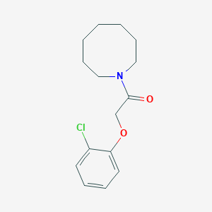 molecular formula C15H20ClNO2 B5267653 1-(Azocan-1-yl)-2-(2-chlorophenoxy)ethanone 