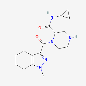 N-cyclopropyl-1-[(1-methyl-4,5,6,7-tetrahydro-1H-indazol-3-yl)carbonyl]-2-piperazinecarboxamide