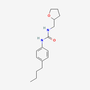 molecular formula C16H24N2O2 B5267711 N-(4-BUTYLPHENYL)-N'-TETRAHYDRO-2-FURANYLMETHYLUREA 