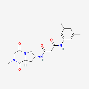 N-(3,5-dimethylphenyl)-N'-[(7R,8aS)-2-methyl-1,4-dioxooctahydropyrrolo[1,2-a]pyrazin-7-yl]malonamide