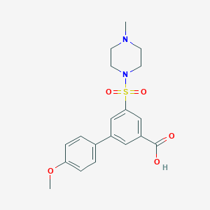 4'-methoxy-5-[(4-methylpiperazin-1-yl)sulfonyl]biphenyl-3-carboxylic acid