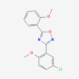 3-(5-chloro-2-methoxyphenyl)-5-(2-methoxyphenyl)-1,2,4-oxadiazole