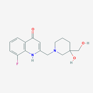 8-fluoro-2-{[3-hydroxy-3-(hydroxymethyl)-1-piperidinyl]methyl}-4(1H)-quinolinone