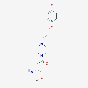 3-(2-{4-[3-(4-fluorophenoxy)propyl]-1-piperazinyl}-2-oxoethyl)morpholine dihydrochloride