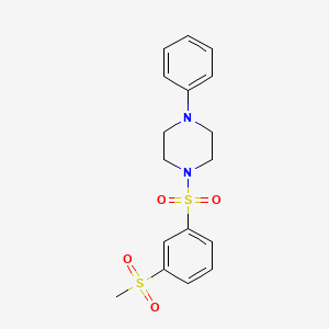 1-{[3-(methylsulfonyl)phenyl]sulfonyl}-4-phenylpiperazine