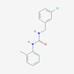 molecular formula C15H15ClN2O B5267904 N-(3-chlorobenzyl)-N'-(2-methylphenyl)urea 