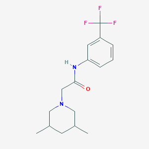 2-(3,5-dimethyl-1-piperidinyl)-N-[3-(trifluoromethyl)phenyl]acetamide