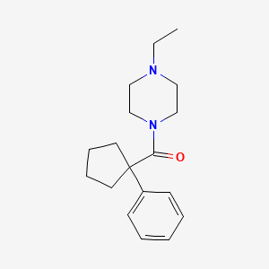 1-ethyl-4-[(1-phenylcyclopentyl)carbonyl]piperazine