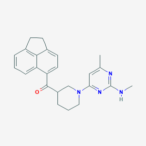 1,2-dihydroacenaphthylen-5-yl{1-[6-methyl-2-(methylamino)pyrimidin-4-yl]piperidin-3-yl}methanone