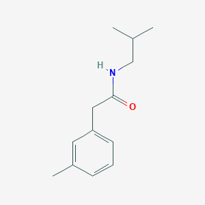 molecular formula C13H19NO B5267977 2-(3-methylphenyl)-N-(2-methylpropyl)acetamide 