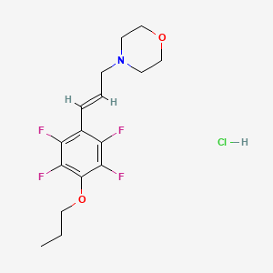 4-[(E)-3-(2,3,5,6-tetrafluoro-4-propoxyphenyl)prop-2-enyl]morpholine;hydrochloride