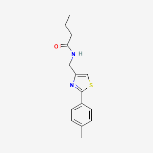 N-{[2-(4-methylphenyl)-1,3-thiazol-4-yl]methyl}butanamide