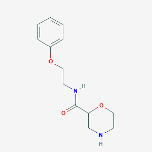 molecular formula C13H18N2O3 B5268103 N-(2-phenoxyethyl)-2-morpholinecarboxamide hydrochloride 