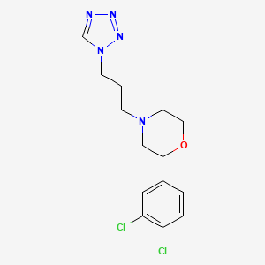 molecular formula C14H17Cl2N5O B5268113 2-(3,4-dichlorophenyl)-4-[3-(1H-tetrazol-1-yl)propyl]morpholine 