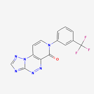 7-[3-(trifluoromethyl)phenyl]pyrido[4,3-e][1,2,4]triazolo[5,1-c][1,2,4]triazin-6(7H)-one