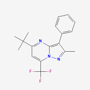 5-tert-butyl-2-methyl-3-phenyl-7-(trifluoromethyl)pyrazolo[1,5-a]pyrimidine