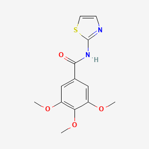 molecular formula C13H14N2O4S B5268209 3,4,5-Trimethoxy-N-(1,3-thiazol-2-yl)benzamide CAS No. 50591-71-4