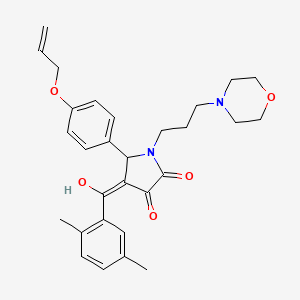 5-[4-(allyloxy)phenyl]-4-(2,5-dimethylbenzoyl)-3-hydroxy-1-[3-(4-morpholinyl)propyl]-1,5-dihydro-2H-pyrrol-2-one