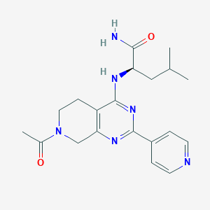 N~2~-(7-acetyl-2-pyridin-4-yl-5,6,7,8-tetrahydropyrido[3,4-d]pyrimidin-4-yl)-D-leucinamide