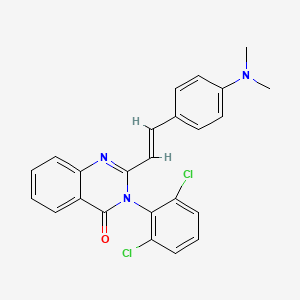 3-(2,6-dichlorophenyl)-2-{2-[4-(dimethylamino)phenyl]vinyl}-4(3H)-quinazolinone