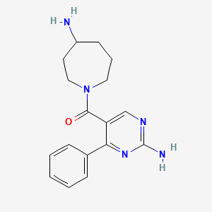 1-[(2-amino-4-phenyl-5-pyrimidinyl)carbonyl]-4-azepanamine