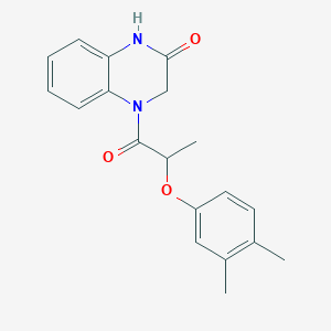 4-[2-(3,4-dimethylphenoxy)propanoyl]-3,4-dihydro-2(1H)-quinoxalinone